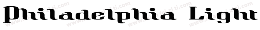 Philadelphia Light字体转换